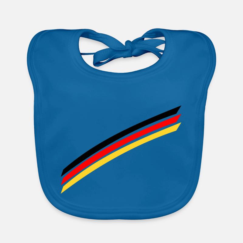 Deutschlandflagge Baby Bio-Lätzchen