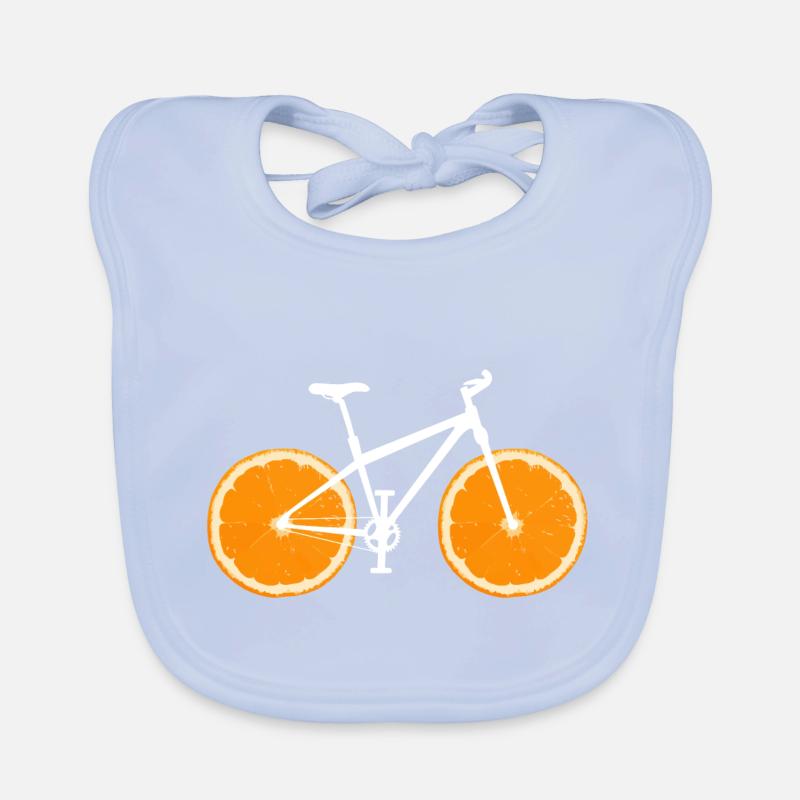Fruit Bicycle Citron Lime Orange / Cadeau Bavoir bio Bébé