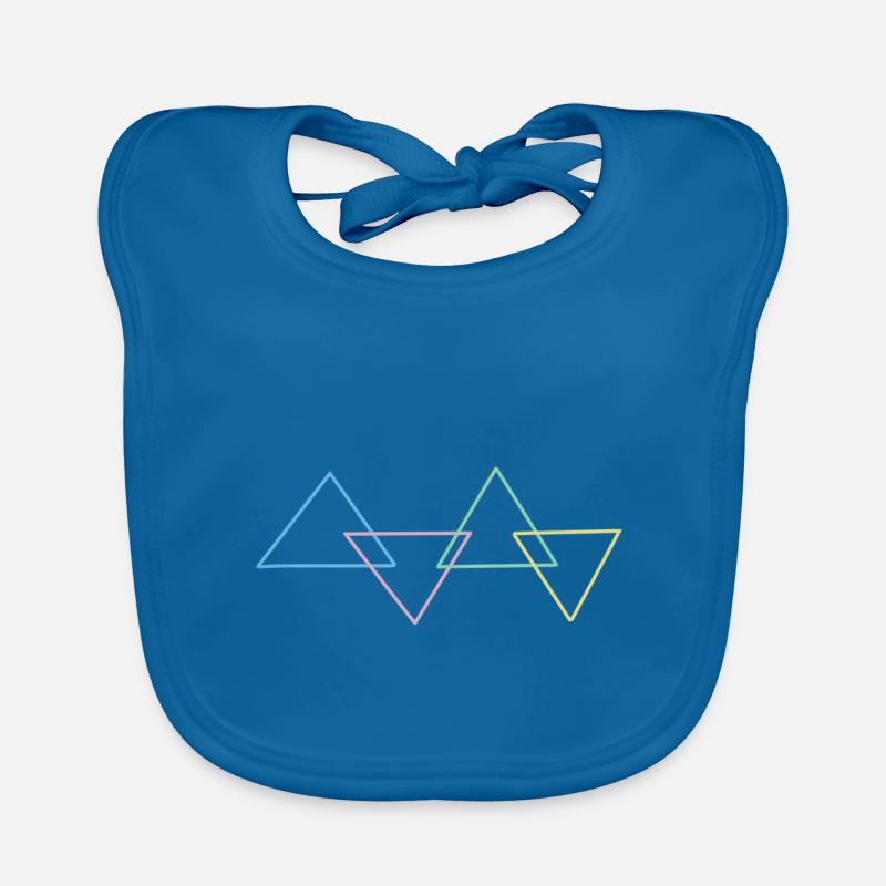 triangles Organic Baby Bibs