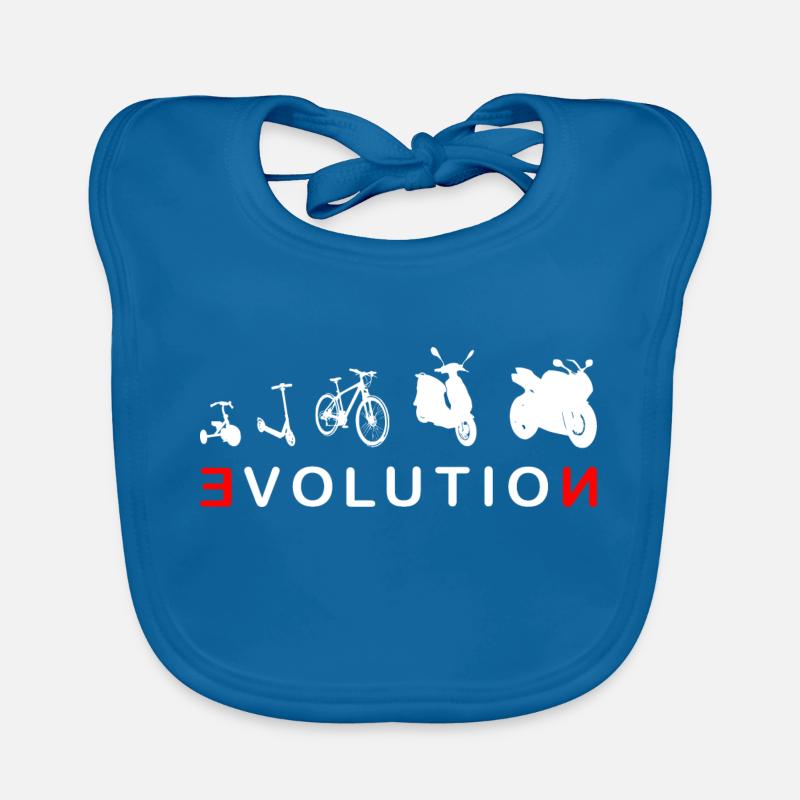 Evolution Biker 4- Entwicklung eines Biker Baby Bio-Lätzchen