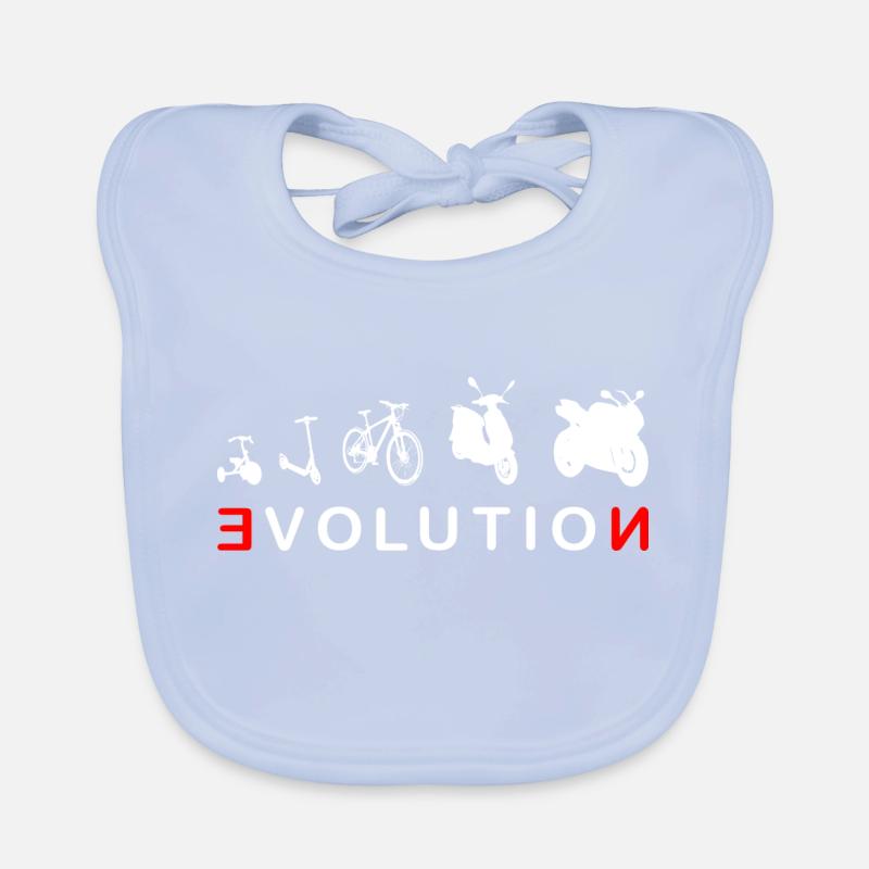 Evolution Biker 4- Evolution d'un motard Bavoir bio Bébé