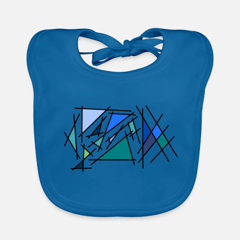 Coin bleu Bavoir bio Bébé