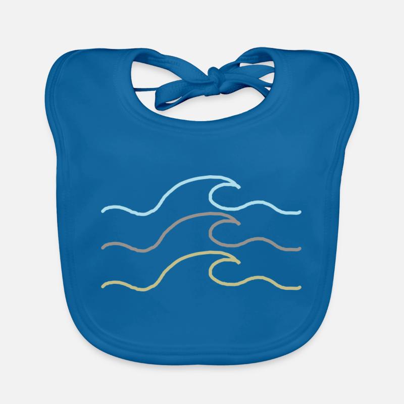 Wave Organic Baby Bibs