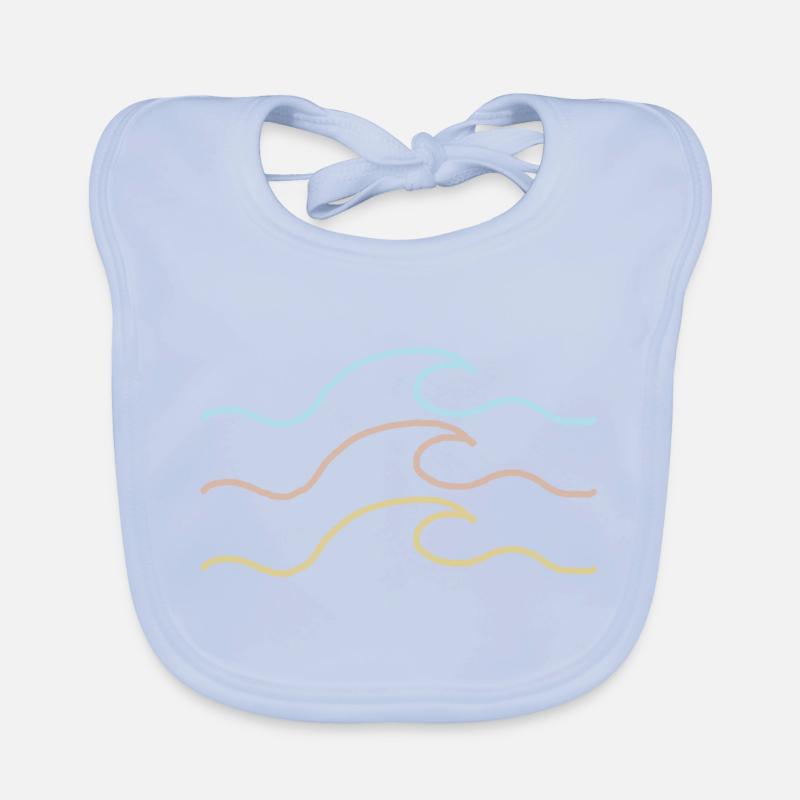 Wave Organic Baby Bibs