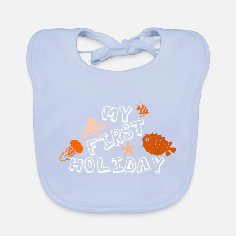 My first vacation! Organic Baby Bibs