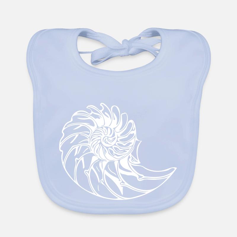 Elegant shell Organic Baby Bibs