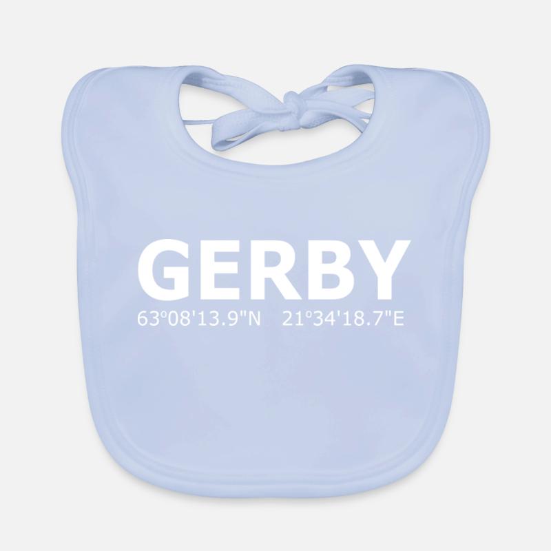 Gerby Vaasa Vasa coordinates white Organic Baby Bibs