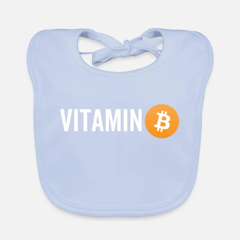Vitamine Bitcoin Bavoir bio Bébé