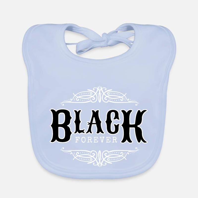 Le noir c’est toujours la mode Bavoir bio Bébé