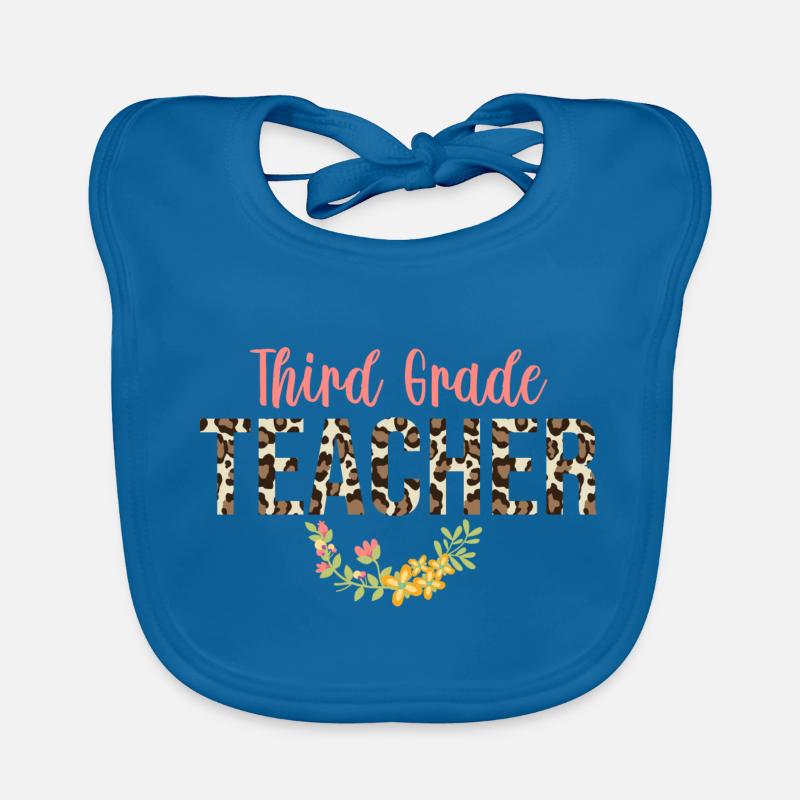 Third Grade Teacher Baby Bio-Lätzchen