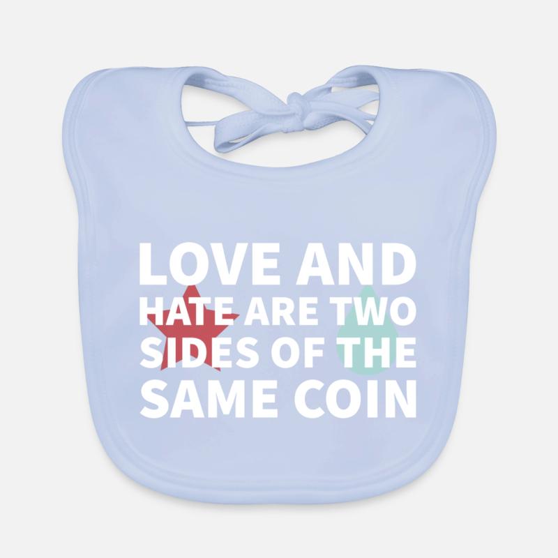 Love and Hate Baby Bio-Lätzchen