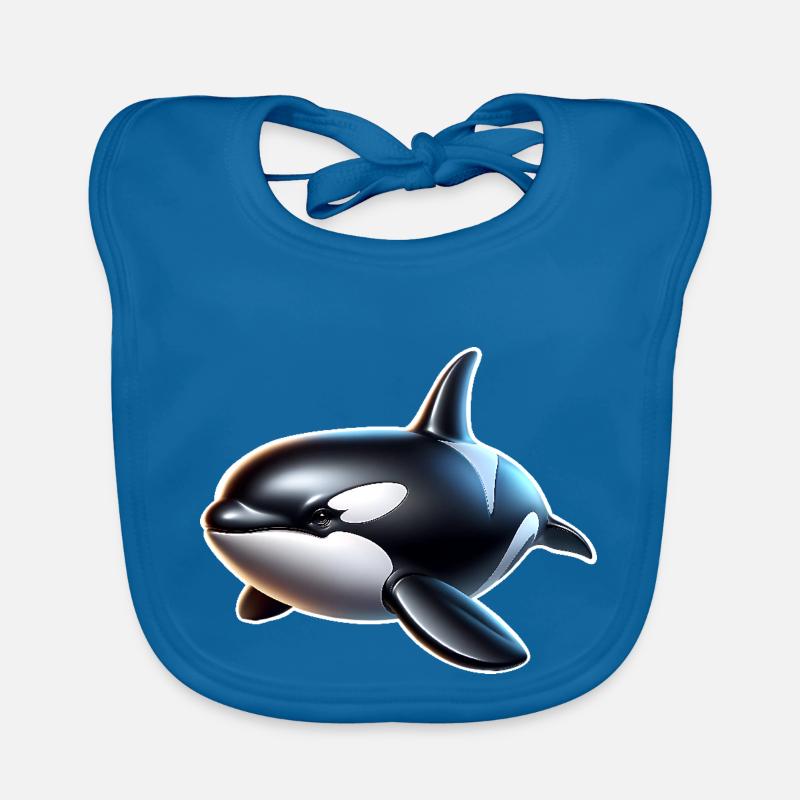 Orca Killer Whale Organic Baby Bibs