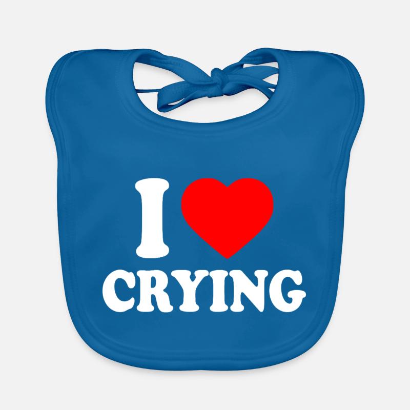i love crying Organic Baby Bibs