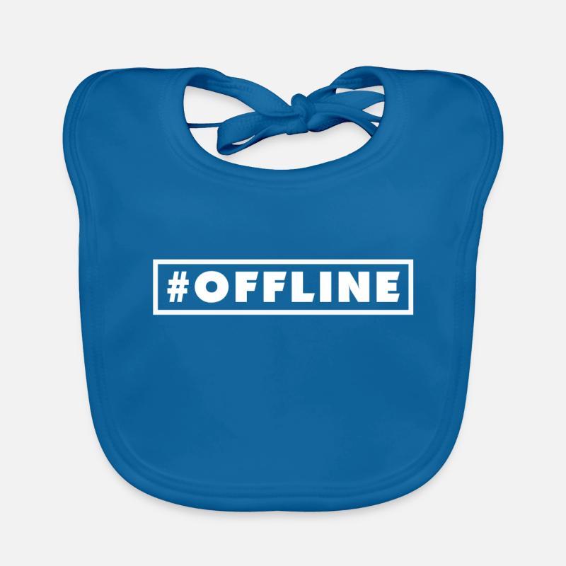 #OFFLINE - Bavoir bio Bébé - bleu paon