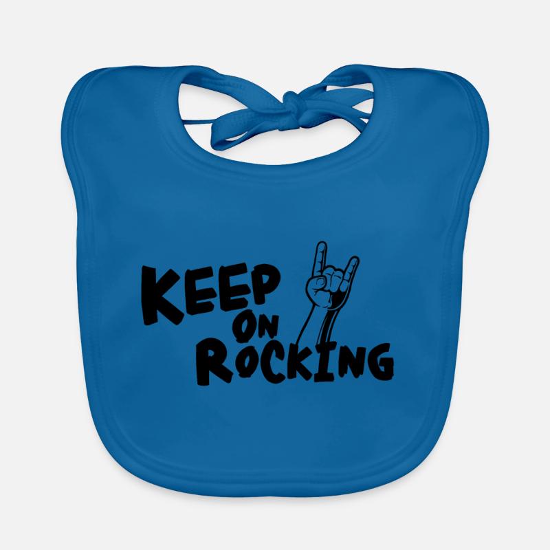 GARDEZ LE ROCKING !!!!!!! Bavoir bio Bébé