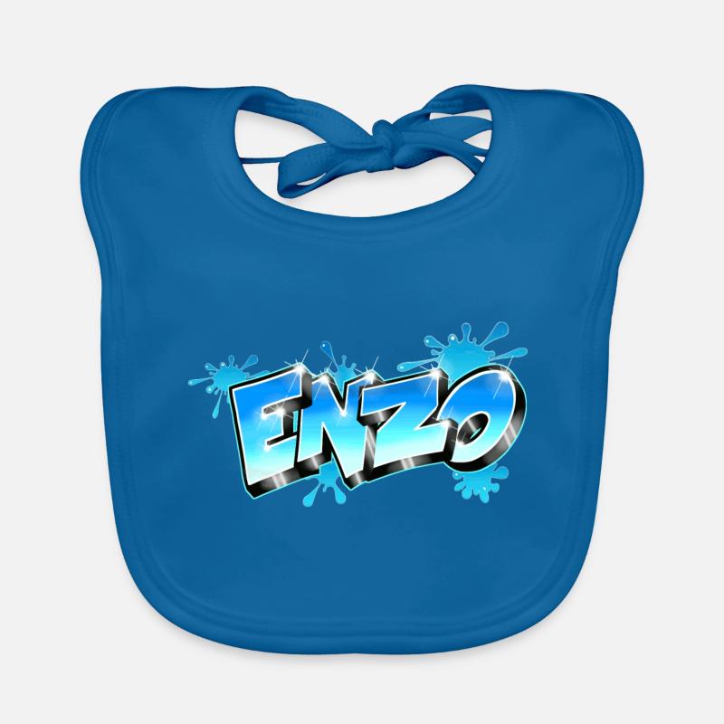 Enzo Style Graffiti Organic Baby Bibs