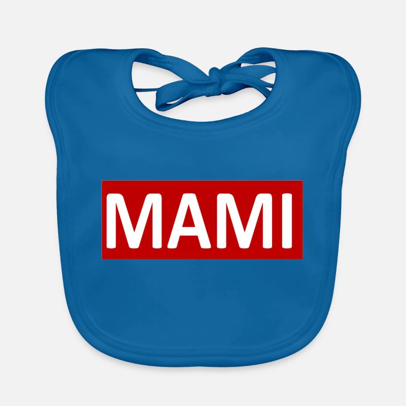 MAMI - Baby Bio-Lätzchen - Pfauenblau
