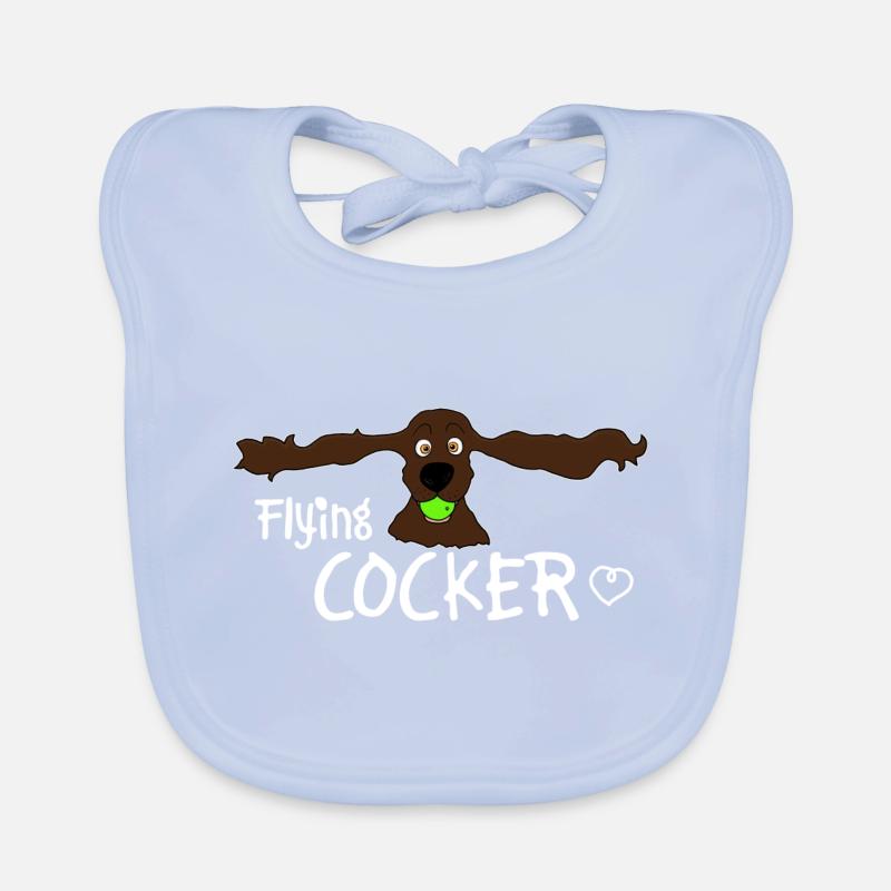 Cocker spaniel Organic Baby Bibs