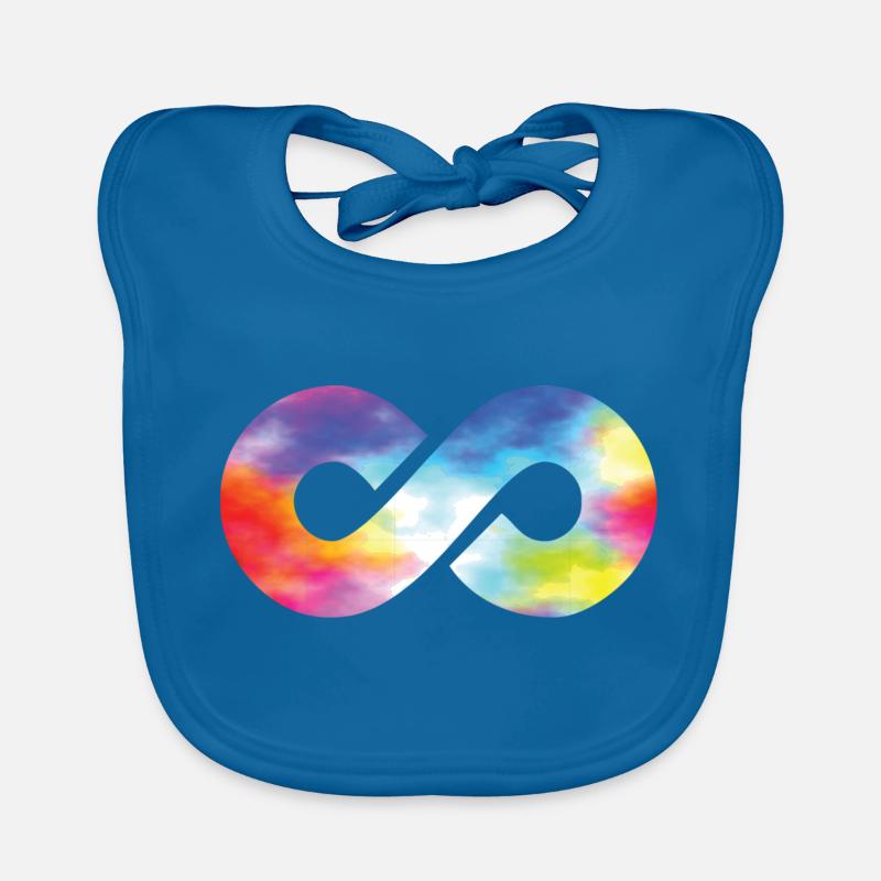 Infinity Unendlichkeit Symbol Freundschaft Liebe Baby Bio-Lätzchen