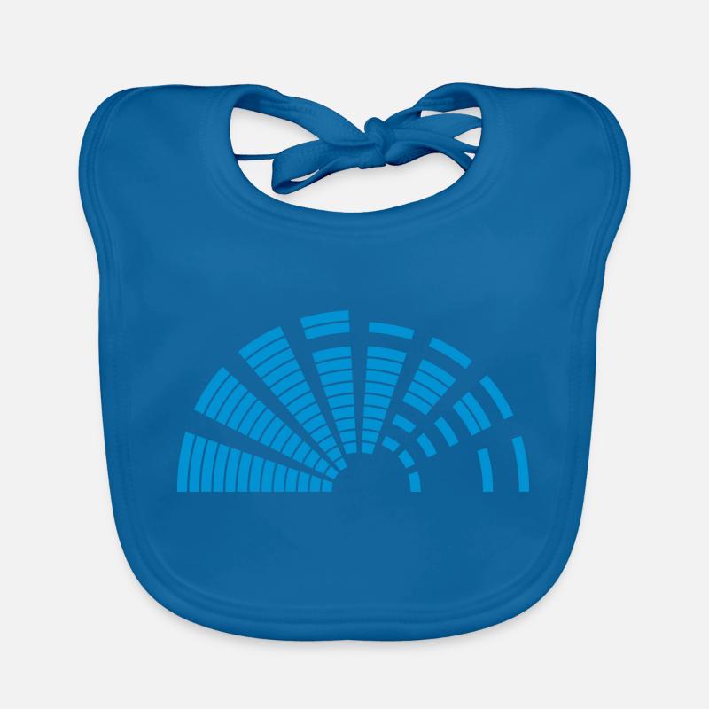semicircular beam music lautstaerke mixer form Organic Baby Bibs