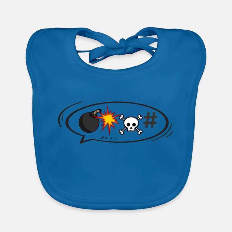 Rage speech bubble Organic Baby Bibs
