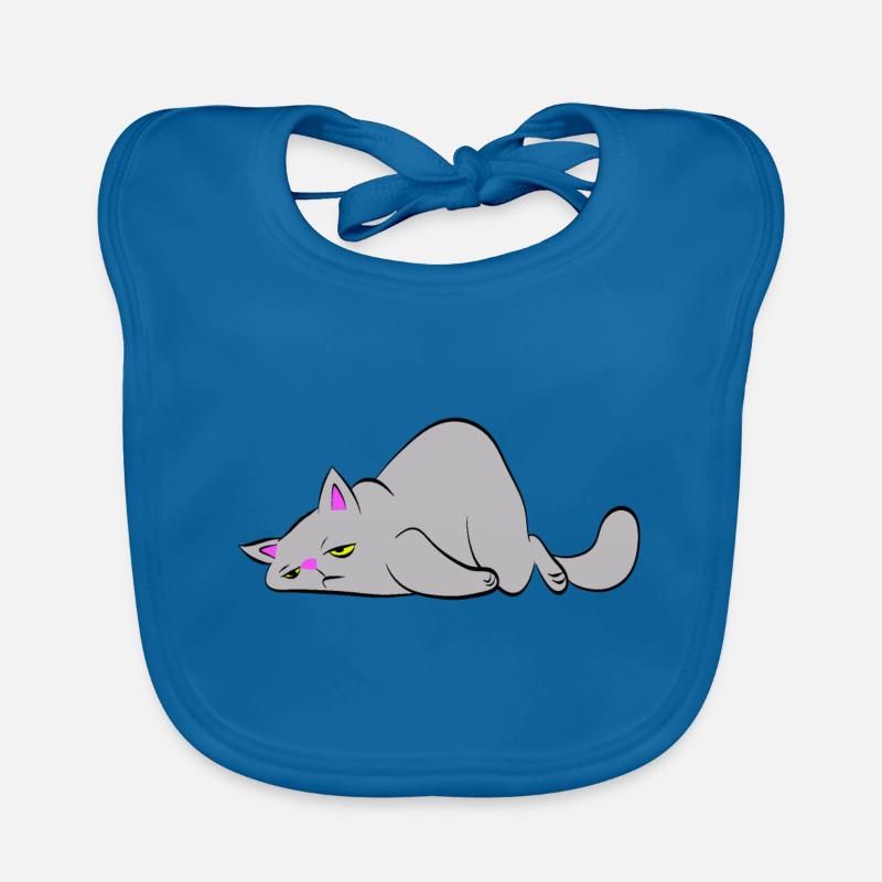 Tired cat Organic Baby Bibs