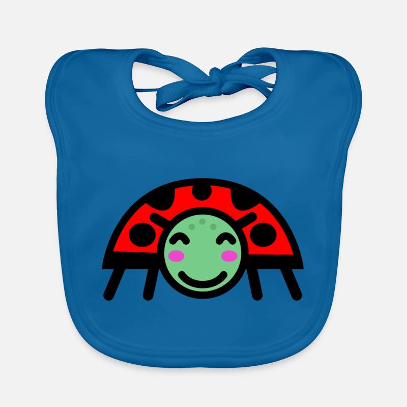 Ladybug / Beatle Organic Baby Bibs