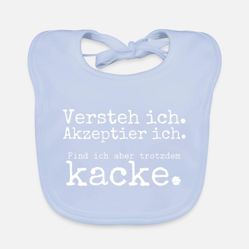 J'accepte je trouve que je chie 5 blanc Bavoir bio Bébé