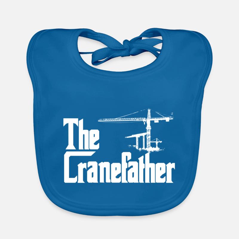 La grue d'opérateur de grue Cranefather Bavoir bio Bébé