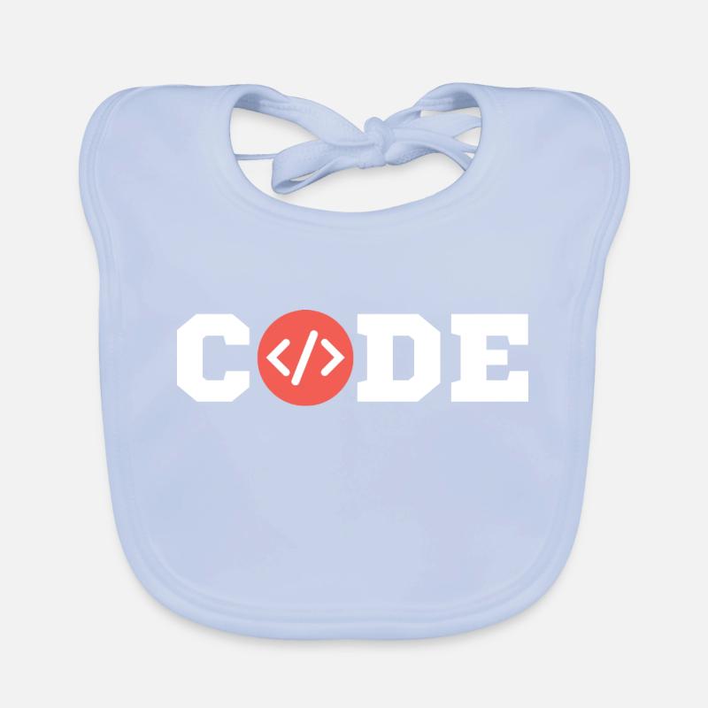 Code Coder Informatiker Informatik Programmierer Baby Bio-Lätzchen