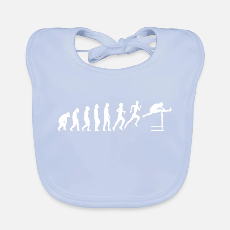 Hurdles Athletics Hurdler Evolution Organic Baby Bibs