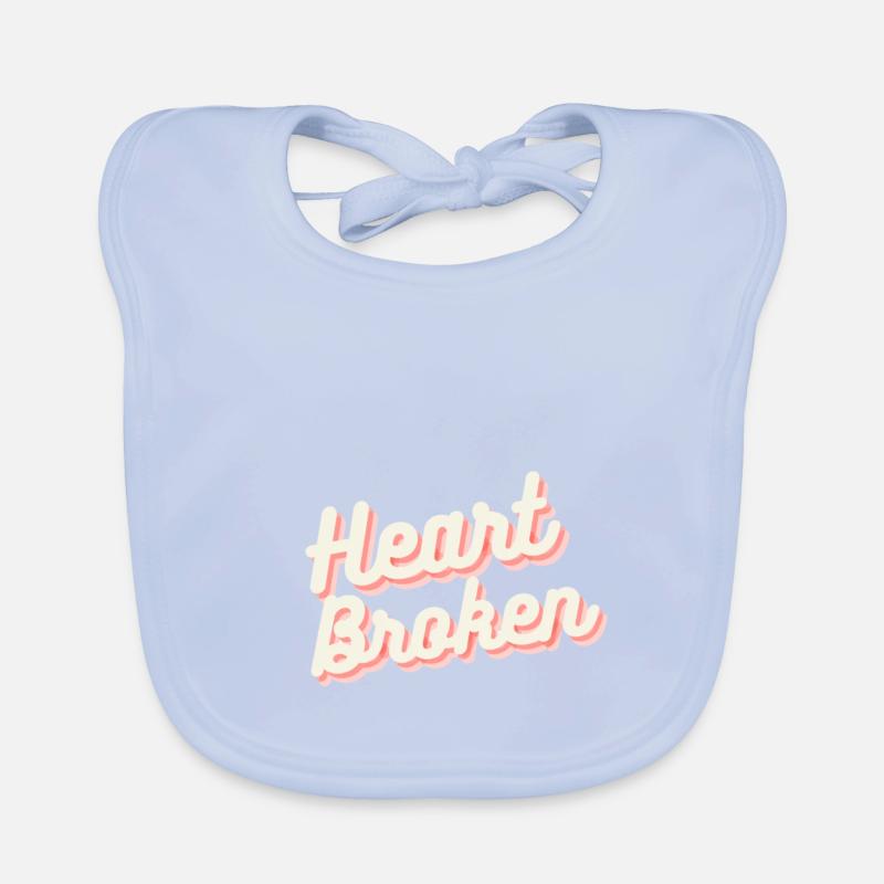 Heart Broken Organic Baby Bibs