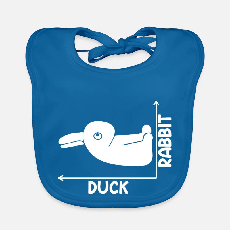 Funny Duck Or Rabbit Optical Illusion For Future Baby Bio-Lätzchen