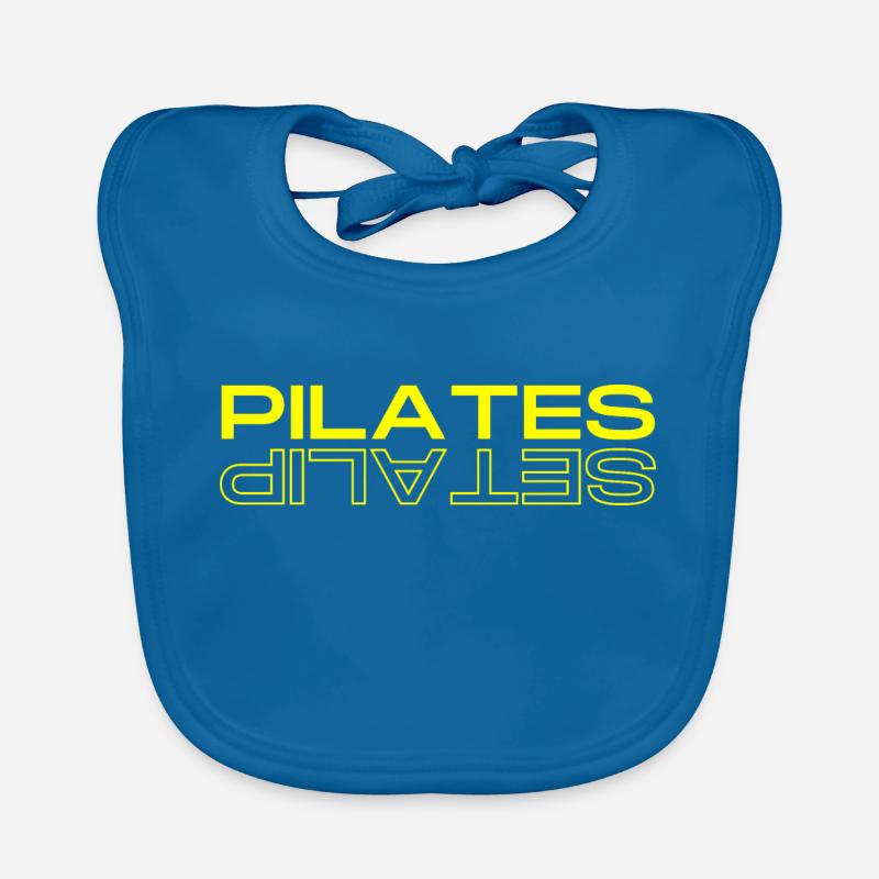Miroir Pilates Reflet - Bavoir bio Bébé - bleu paon