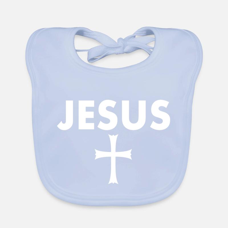 Jesus cross Organic Baby Bibs