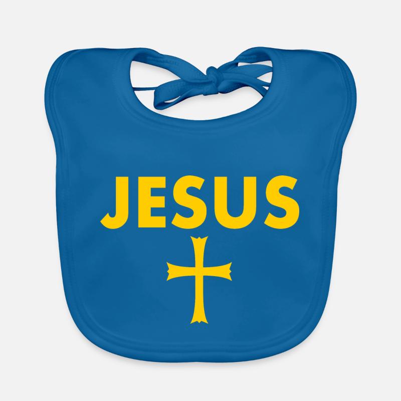 Jesus kreuz Baby Bio-Lätzchen