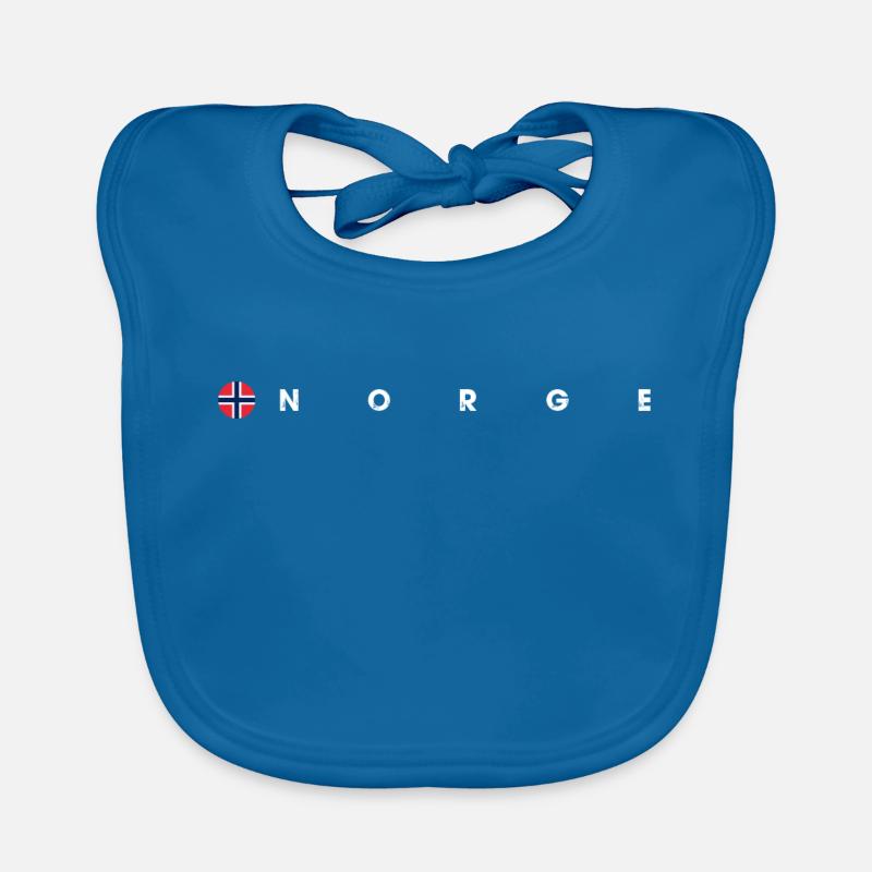 Norge flag Organic Baby Bibs