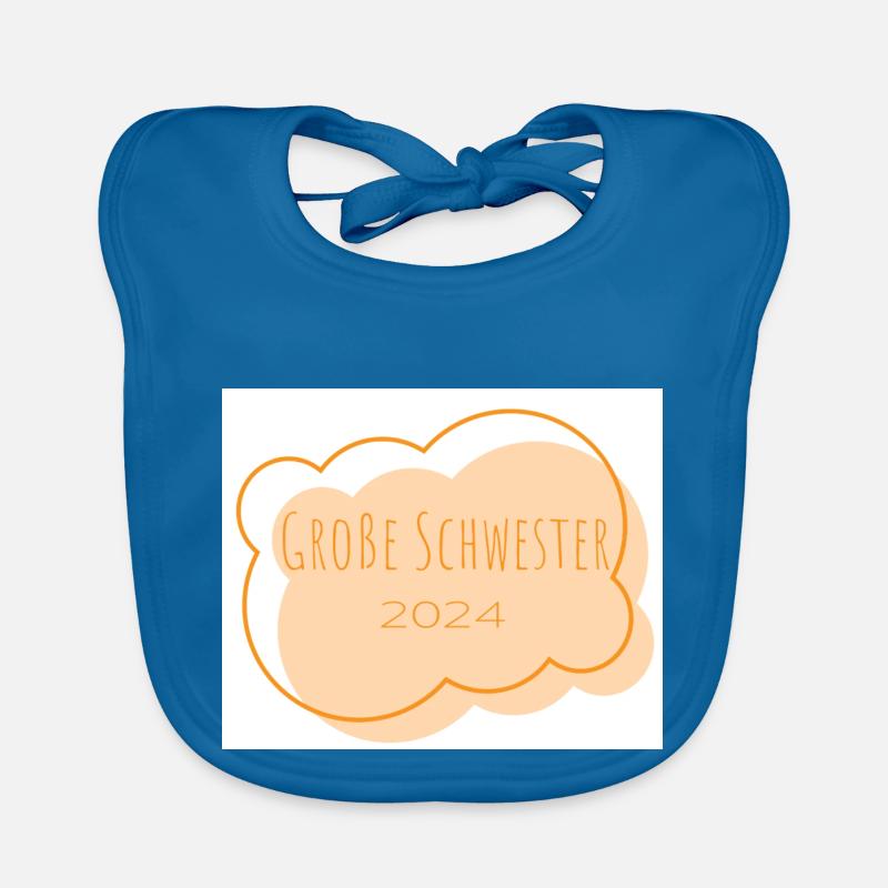 Große Schwester 2024 Baby Bio-Lätzchen