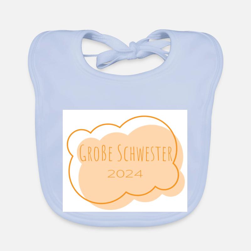 Große Schwester 2024 Baby Bio-Lätzchen