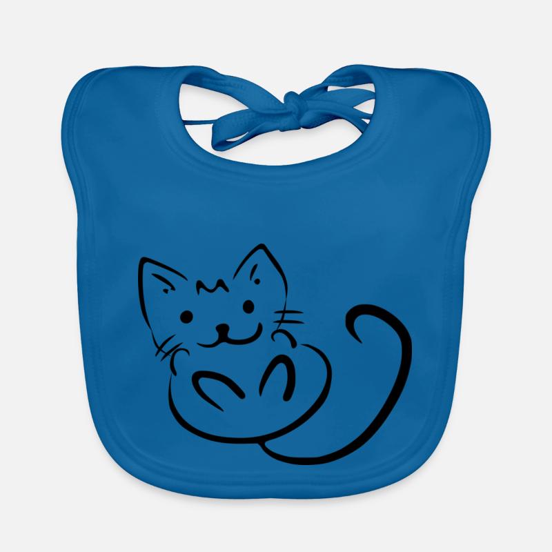 chat Bavoir bio Bébé