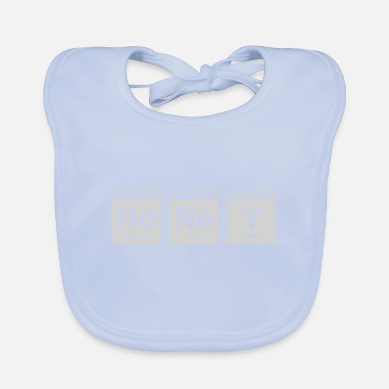 Honey bee periodic table elements Organic Baby Bibs