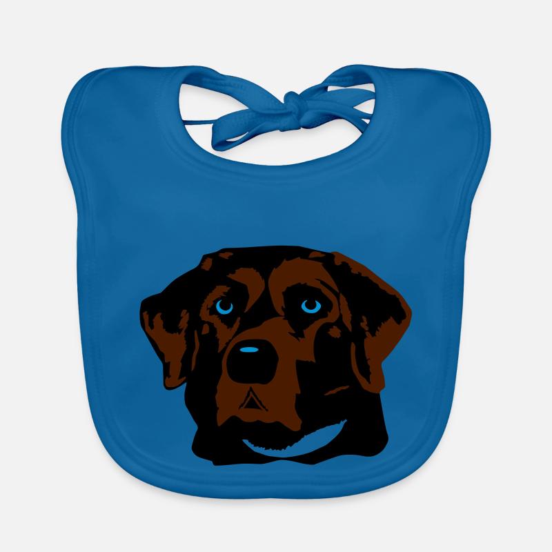 Labrador braun, blond oder schwarz Baby Bio-Lätzchen