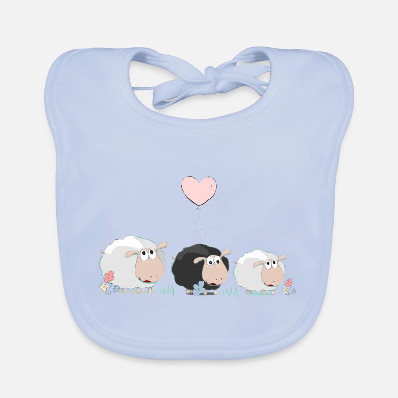 Schafe Baby Bio-Lätzchen