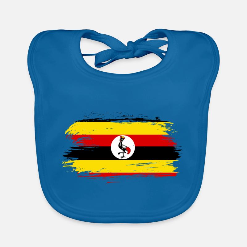 Drapeau drapeau de l'Ouganda Bavoir bio Bébé