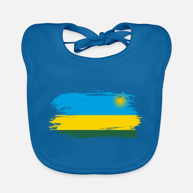 Drapeau du Rwanda drapeau Bavoir bio Bébé