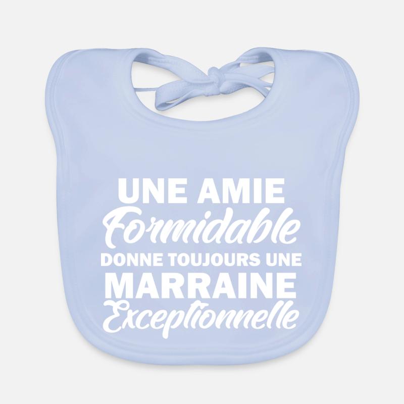 Amie formidable donne une marraine exceptionnelle Bavoir bio Bébé