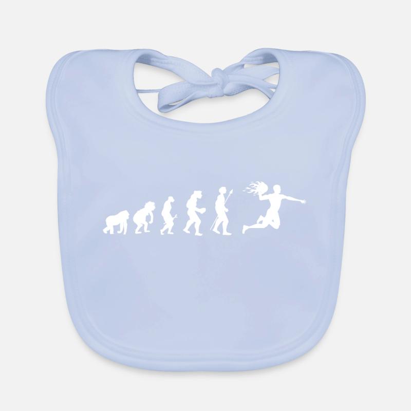 Handball Evolution Geschenkidee Baby Bio-Lätzchen