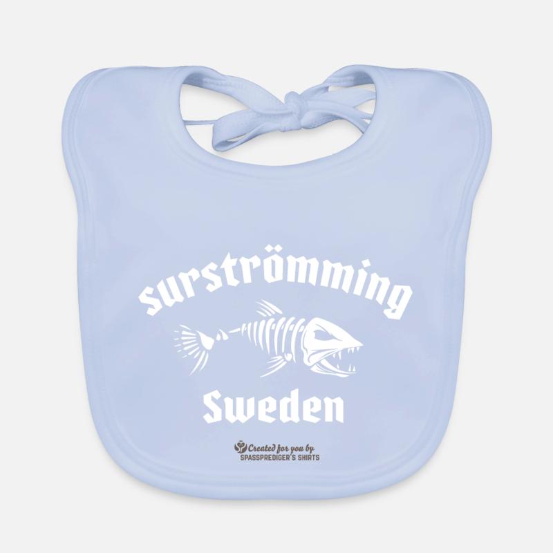 Surströmming Suède hareng squeletté Bavoir bio Bébé