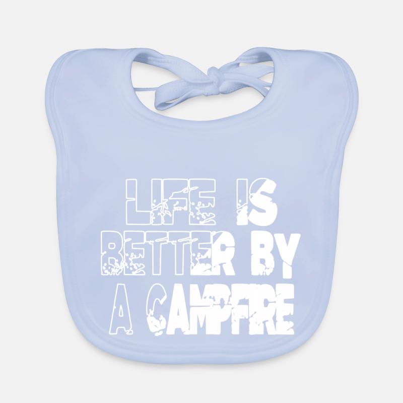 présent devis geek camping camping happy sweat à capuche Bavoir bio Bébé