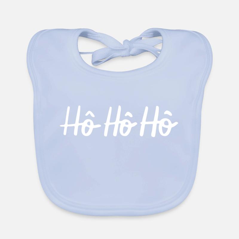 Ho-Ho-Ho Weihnachts-Design Baby Bio-Lätzchen